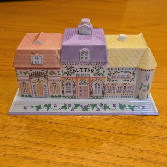 Lenox Other - VTG Lenox 1994 The Village Butter Dish Victorian Homes Spice Village Porcelain